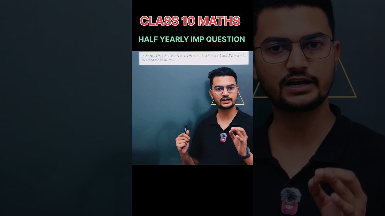 Class 10 Maths Half yearly Most IMP QUESTION #shorts