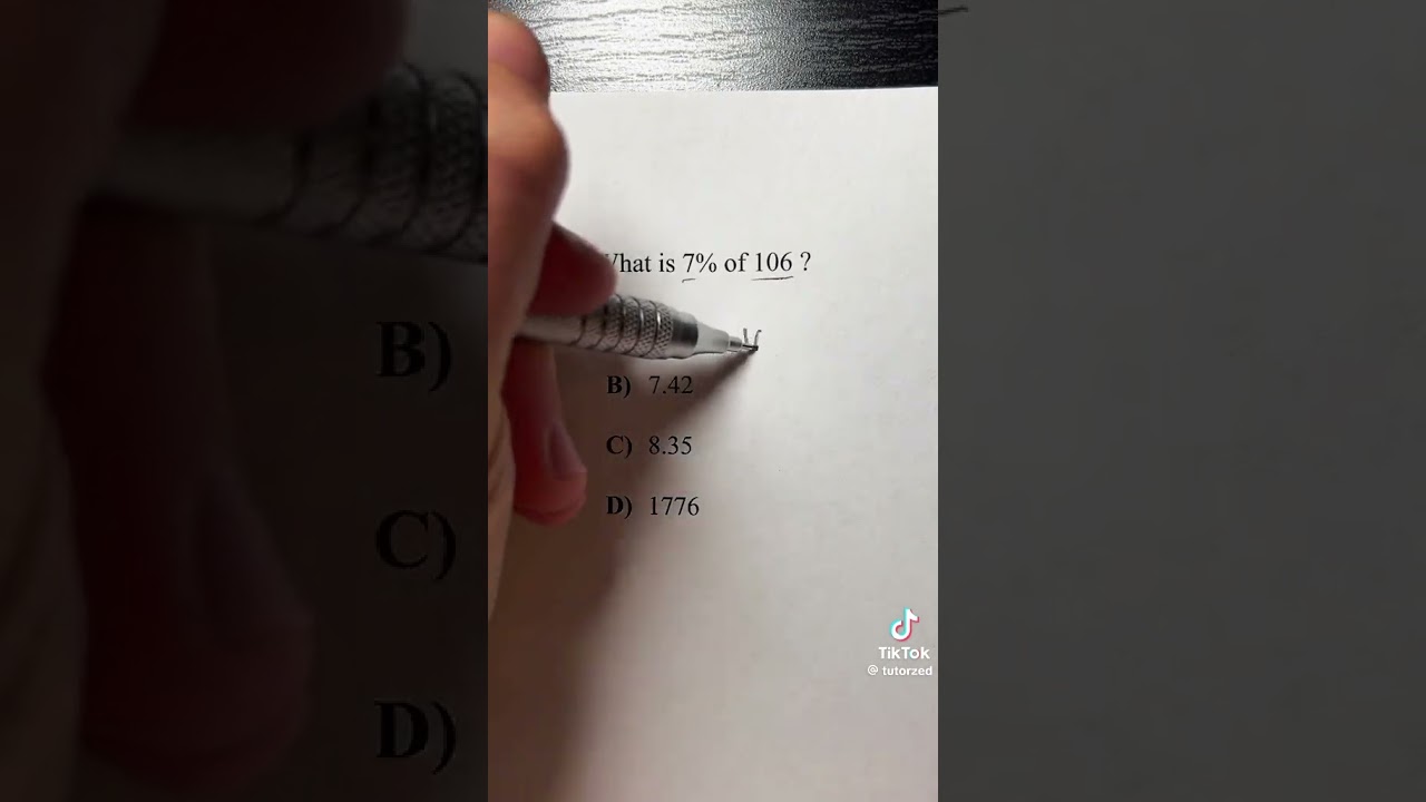 🔥 Crazy Percent Trick! #mathhacks #mathshorts #mathtricks #studysmart #education #mathematics