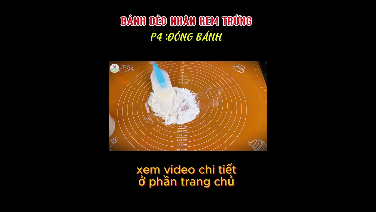 P4 BÁNH DẺO NHÂN KEM TRỨNG #bepcuavo #food #monngon #cooking #nauan #amthuc #monngonmoingay