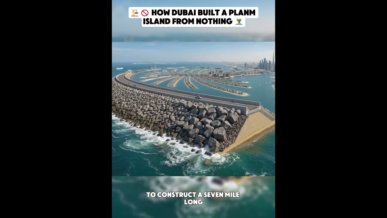 The Physics Behind Dubai's Palm Island 😱 #shorts