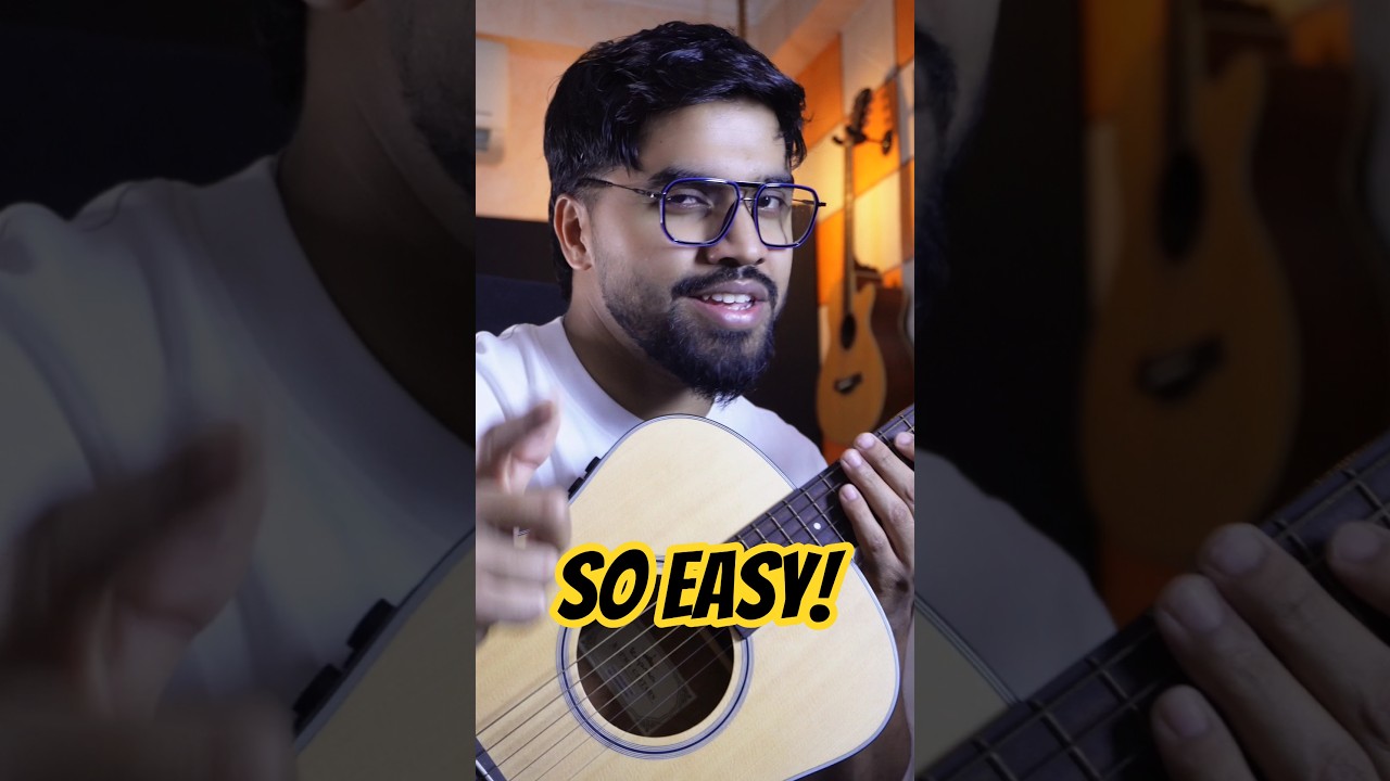 Beginner Guitar Lessons | Learn This Iconic Shah Rukh Khan Song in Minutes 🎸 | Easy Bollywood Song