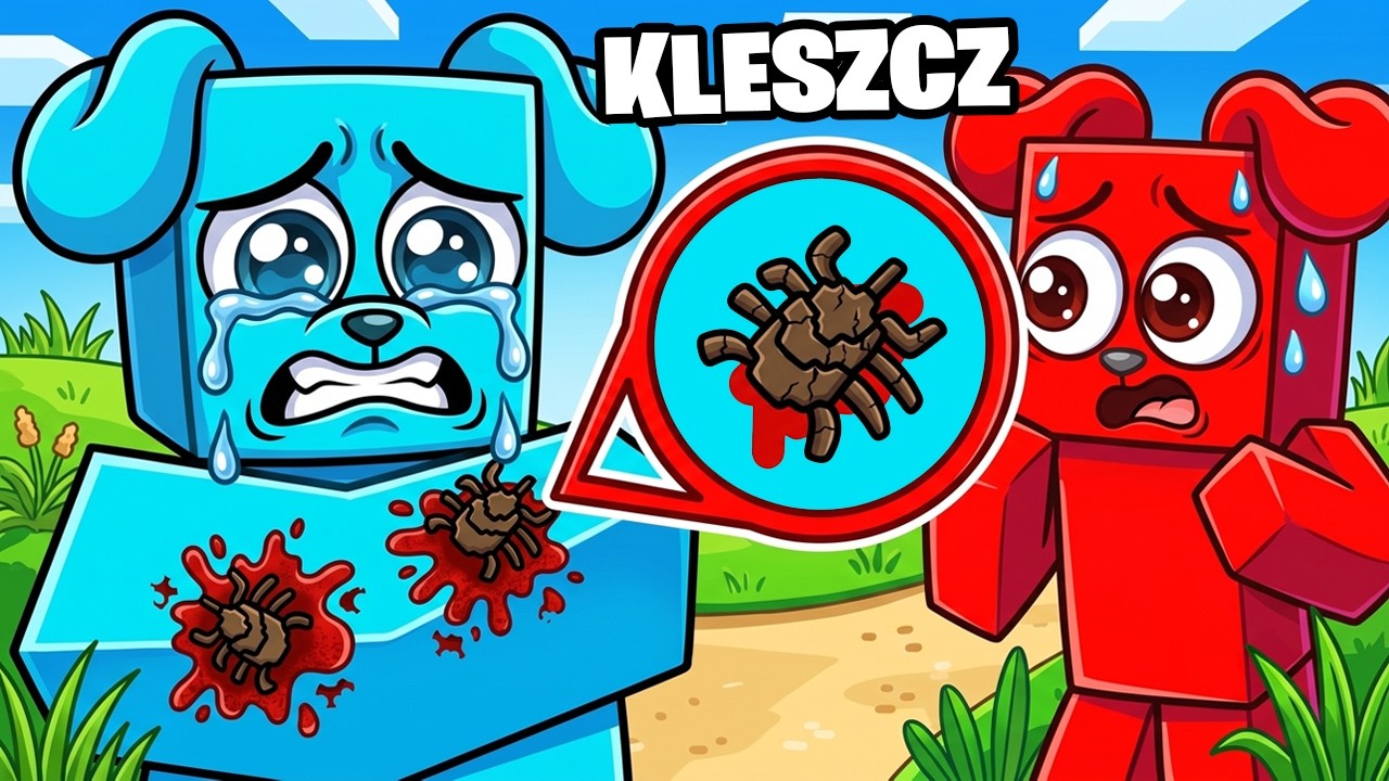 KLESZCZ UGRYZŁ LUCZKA w Minecraft!