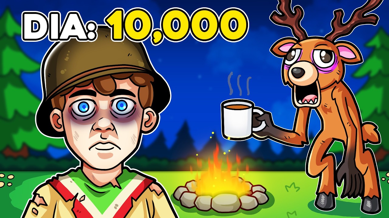 ¡SOBREVIVÍMOS 10,000 dias en el BOSQUE! 💀🦌😰🔥 SILVIOGAMER en 99 Noches en el Bosque