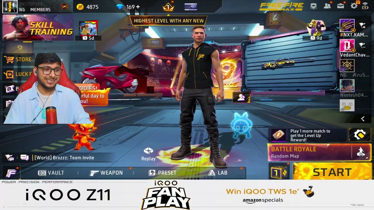 1 VS 1 HARDEST CUSTOM LOBBY 🥶  iQOO FAN PLAY CUSTOM ROOMS GIVEAWAY   #iQOOZ11 #iQOOFanPlay