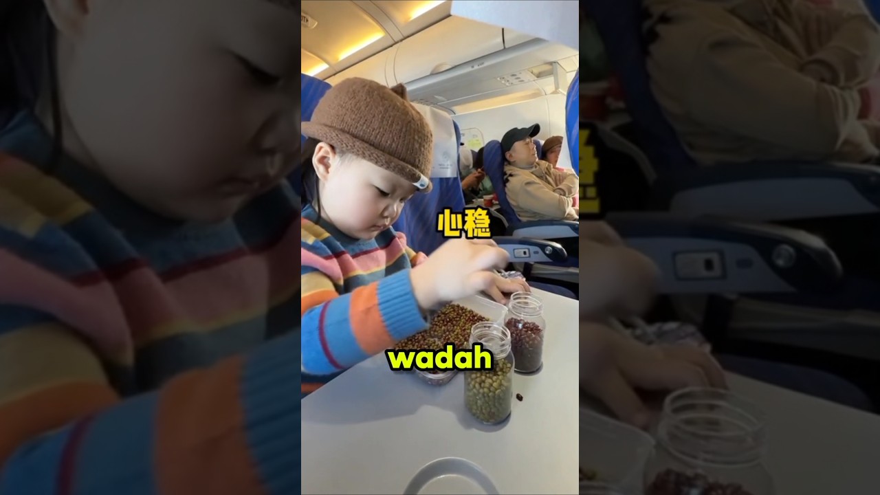 Cuma Modal Kacang, Anak Ini Anteng Sepanjang Penerbangan! #shorts
