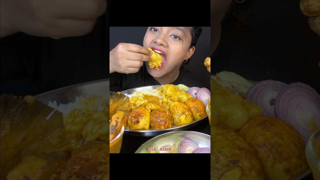 Mutton Fat Curry,Chicken Curry,Fish Curry Eating 🌶️🥵 #mukbang