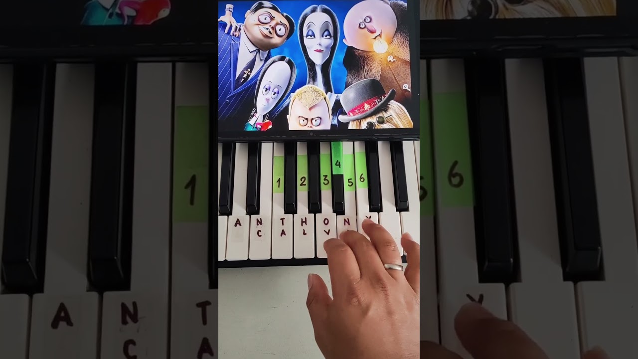 Addams Family #piano #pianotutorial #shorts