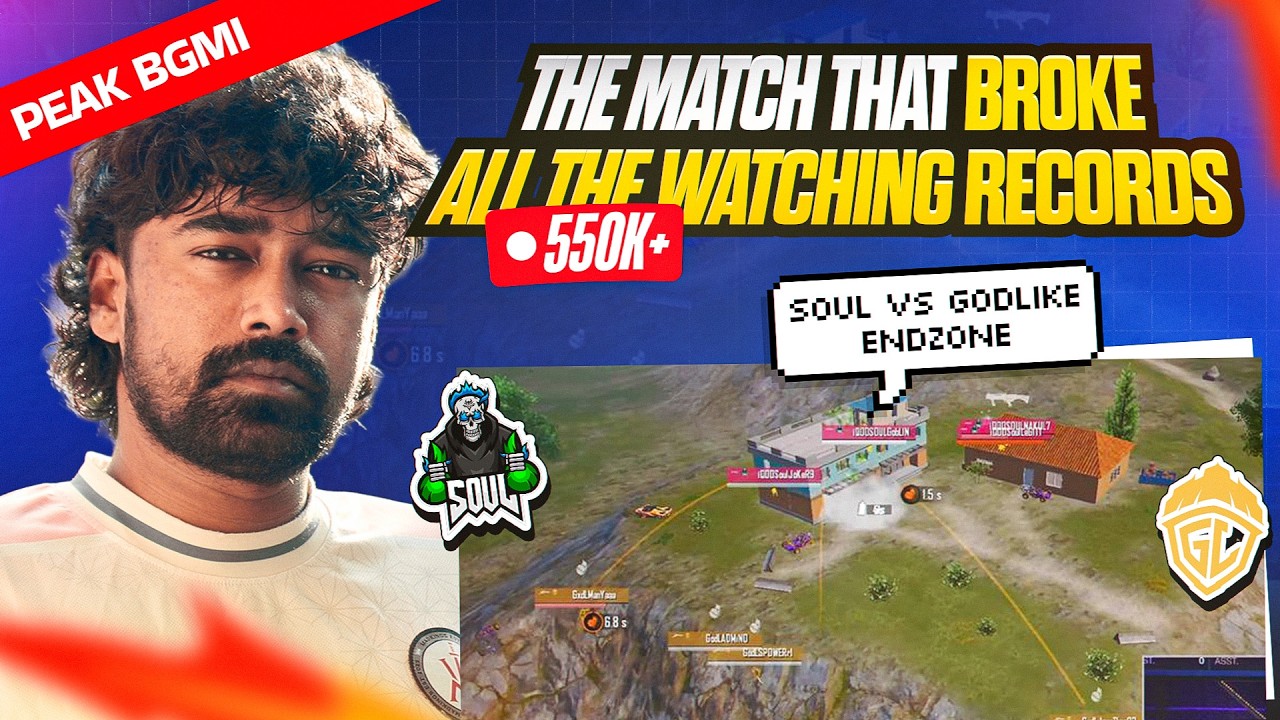 Greatest BGMI Match Of All Time !! Soul vs Godlike ENDZONE !! BGIS FINALS!!