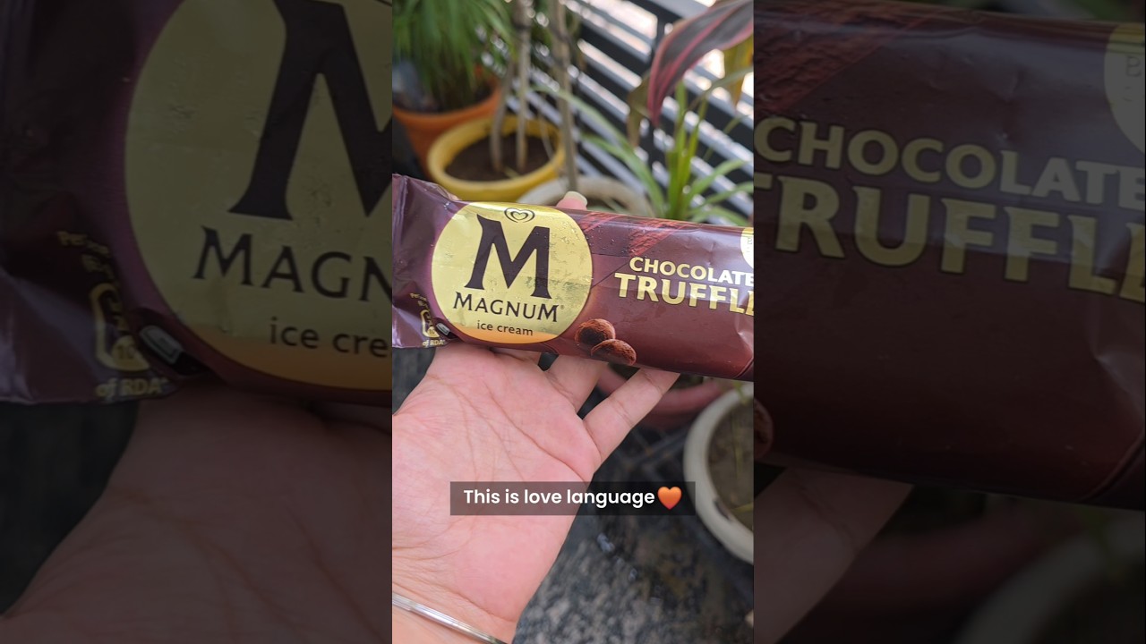 Chocolate Magnum Truffle || Magnum Ice Cream || Quality Walls || Ice cream #food #icecream #magnum
