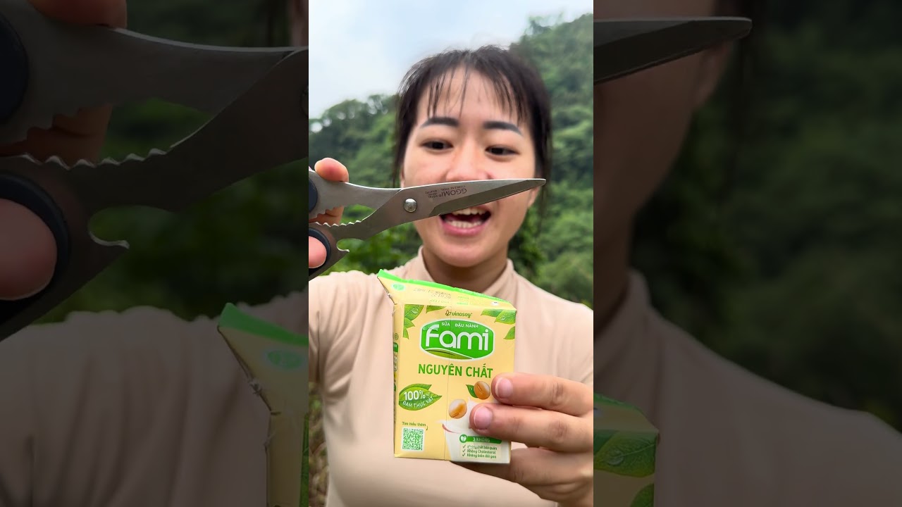 drink milk without a straw #bushcraft #survival #shorts