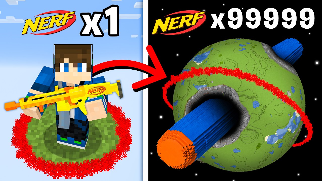 Minecraft, But NERF = World Size
