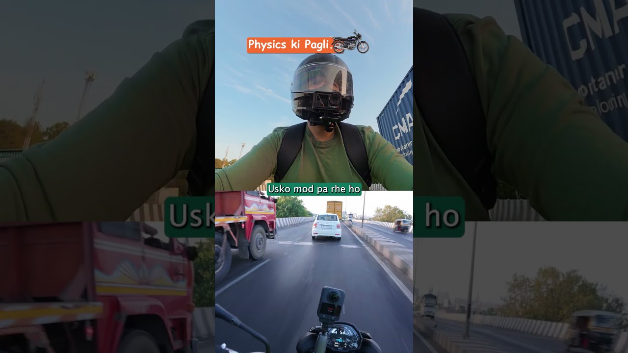 Motorcycle is a Physics Paglu...#motorcyclephysics