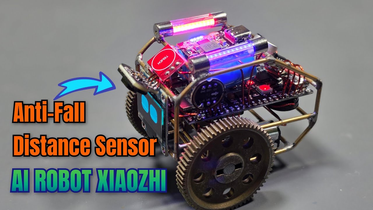 DIY AI Xiaozhi Wire Robot - Part 2 | Adding TOF050C VL6180 Anti-Fall Distance Sensor