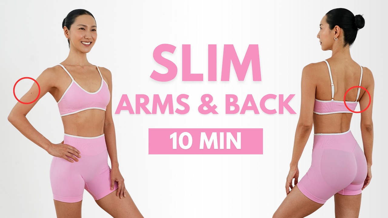 Get Slim Arm & Toned Back in 10 Minutes | Home Workout