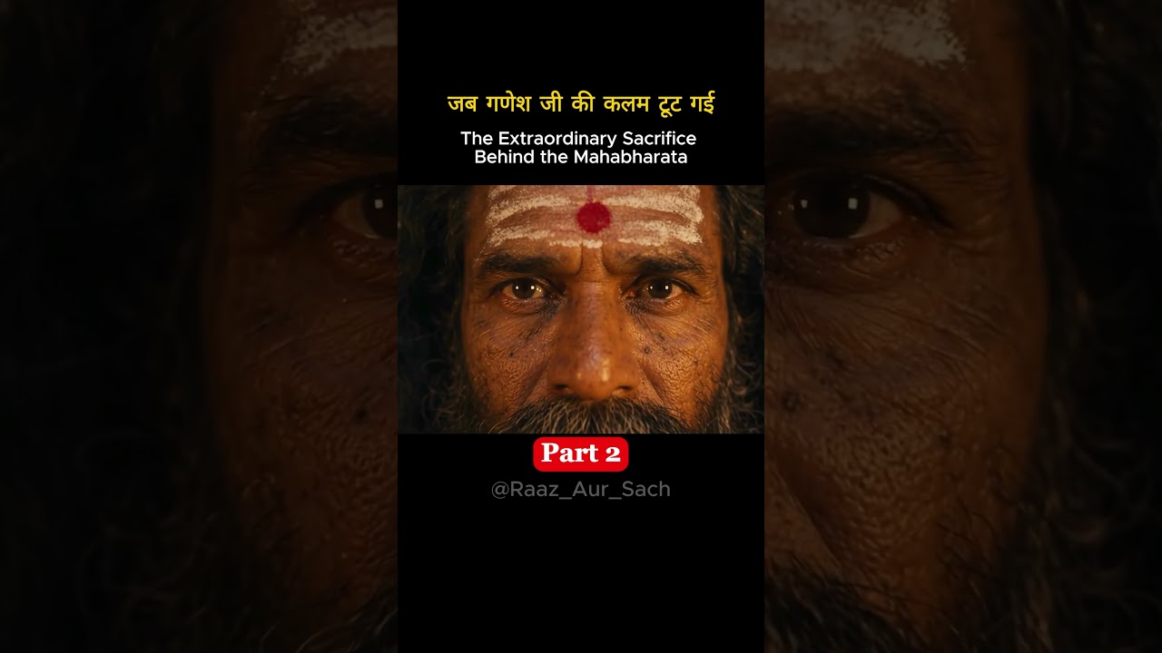 How Did Lord Ganesha Become the Writer of the Mahabharata? 😳#ganpatibappa #mahabharat #shorts