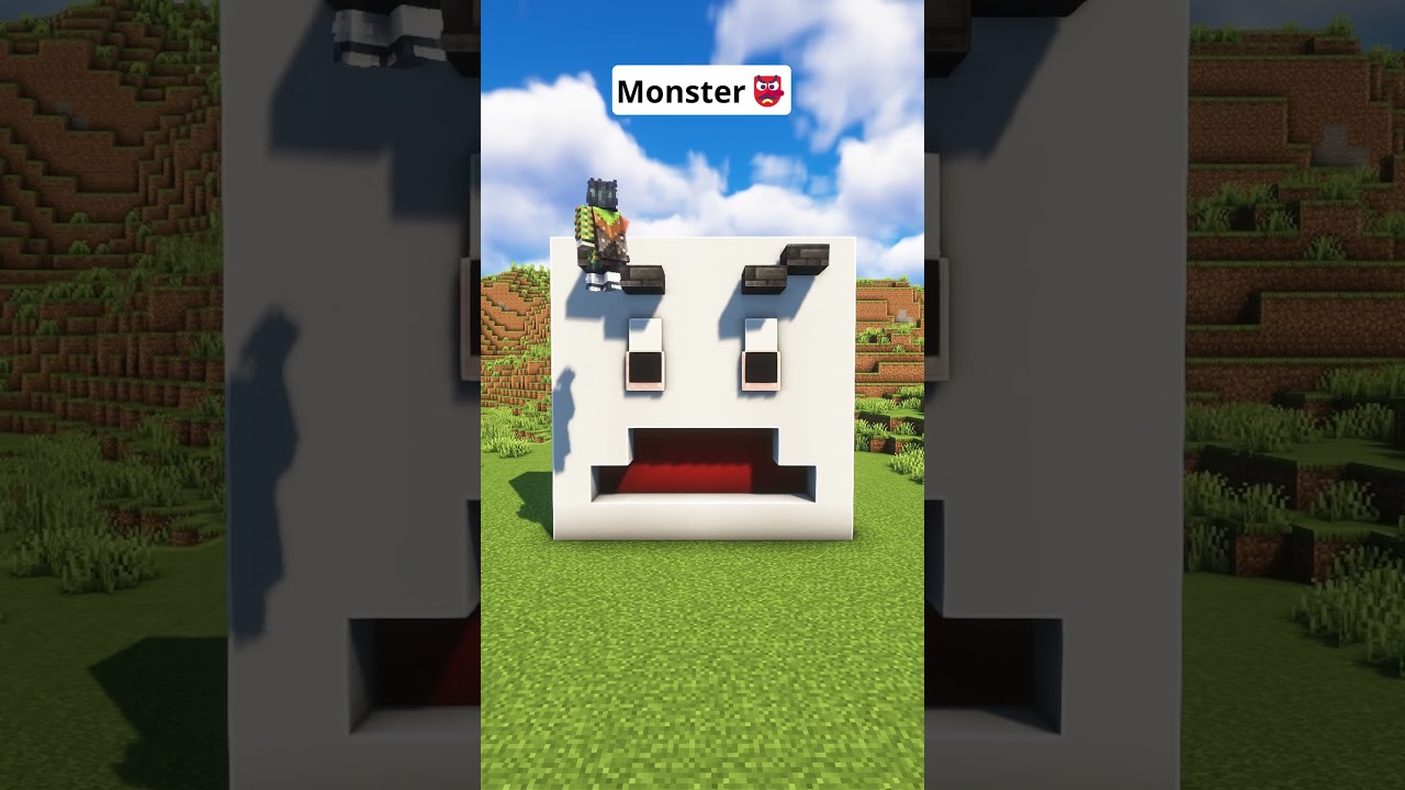 Minecraft Monster Face👺 #shorts