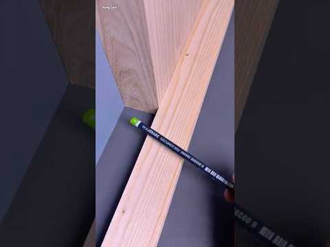 Smart Trick to Measure Wood Corners #woodworking #carpentry #woodworkingtips #shorts
