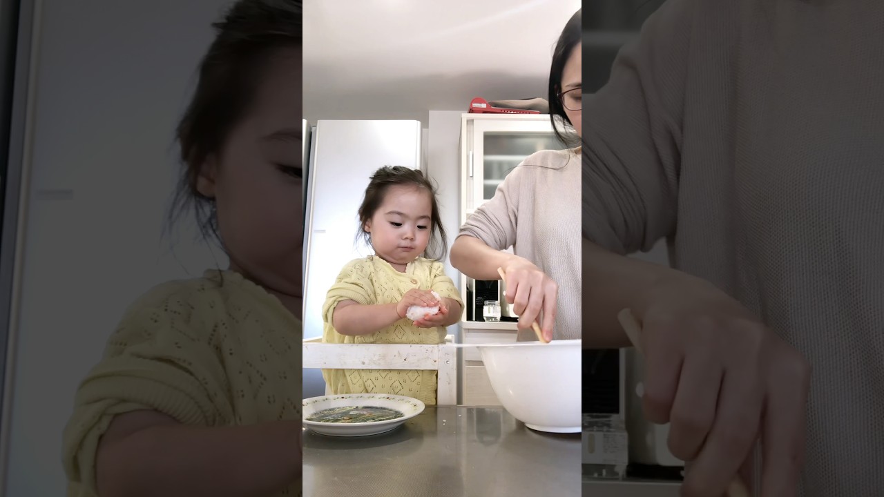 How to make Onigiri (Cooking with a 1-year-old Japanese baby) #throwbackthursday