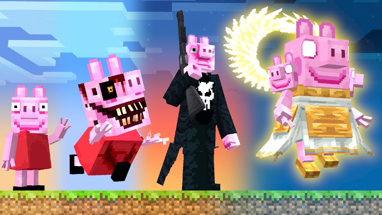 Upgrading PEPPA PIG Into a GOD in Minecraft