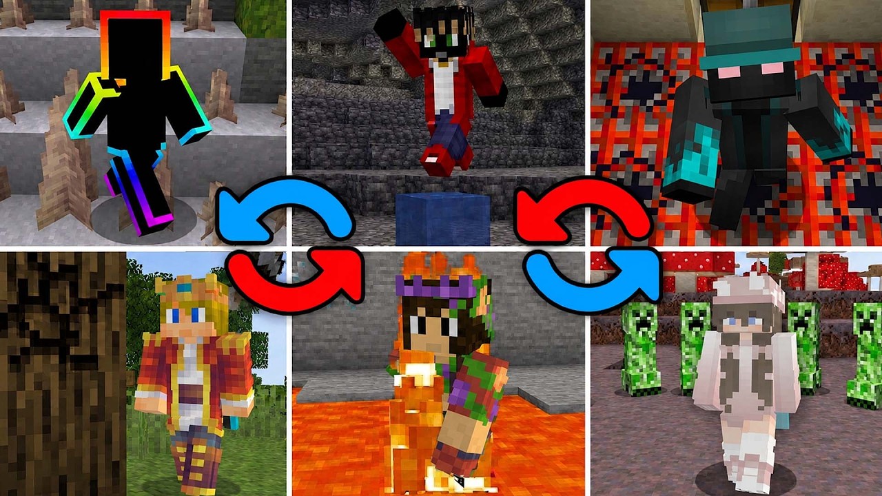 MINECRAFT DEATH SWAP, ALE MEZI 6 LIDMI