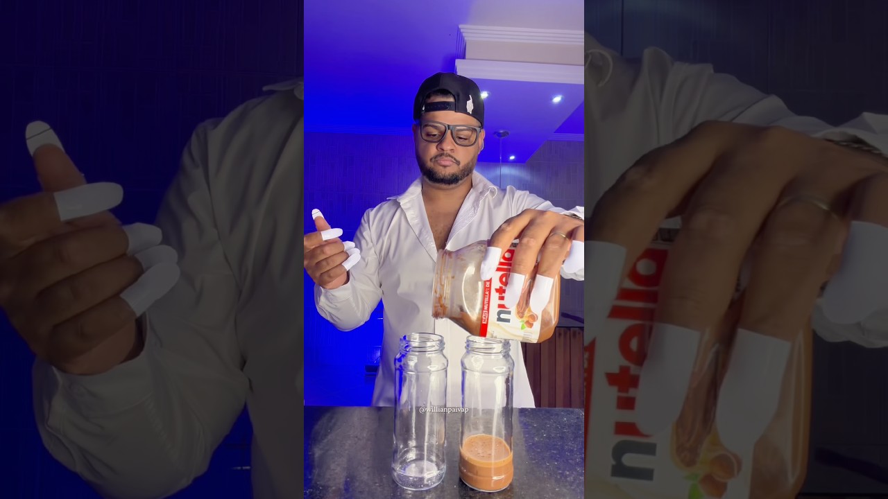 Iced Coffee Nutella 🧋#icedcoffee #coffee #asmr #mukbang #dalgona