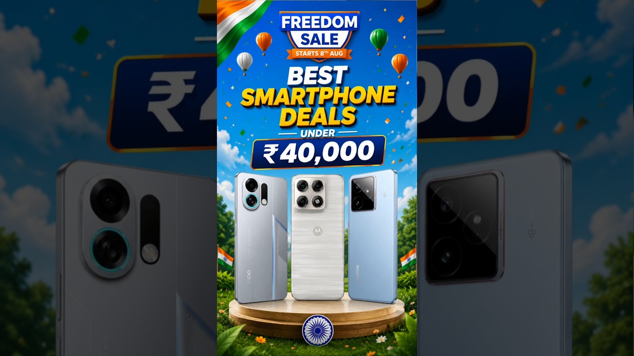 🔥 Best Smartphone Deals Under ₹40,000 in Flipkart Freedom Sale 2026⚡ Top 5 Best 5G Phones Under ₹40K