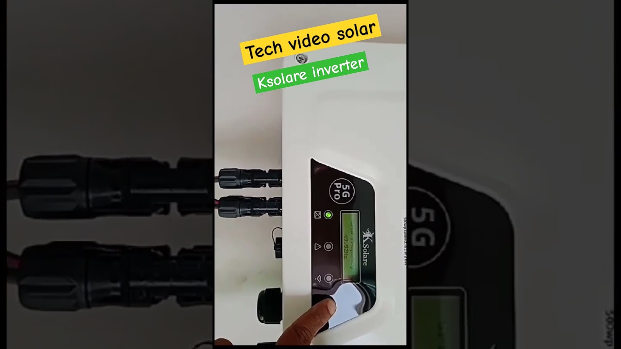Ksolare on grid Inverter 5 kw solar plant #solarsubsidy #attachaki #solarpannel