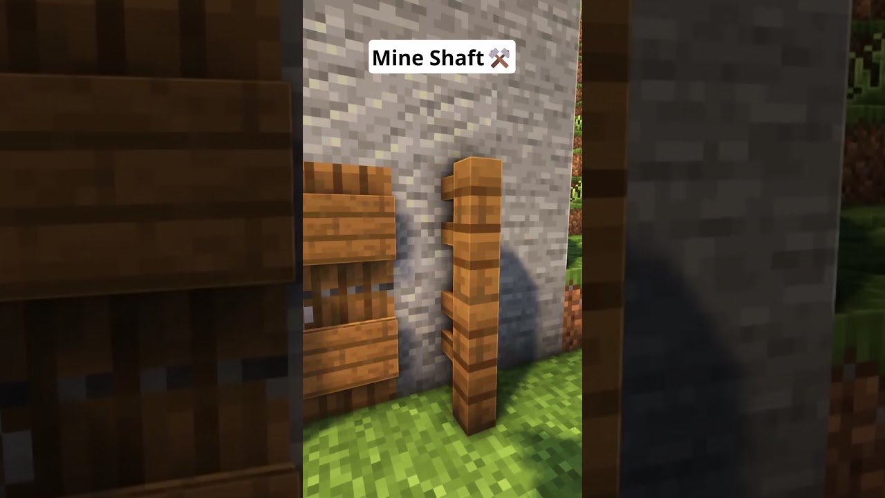 Minecraft Mine Shaft⚒️ #shorts