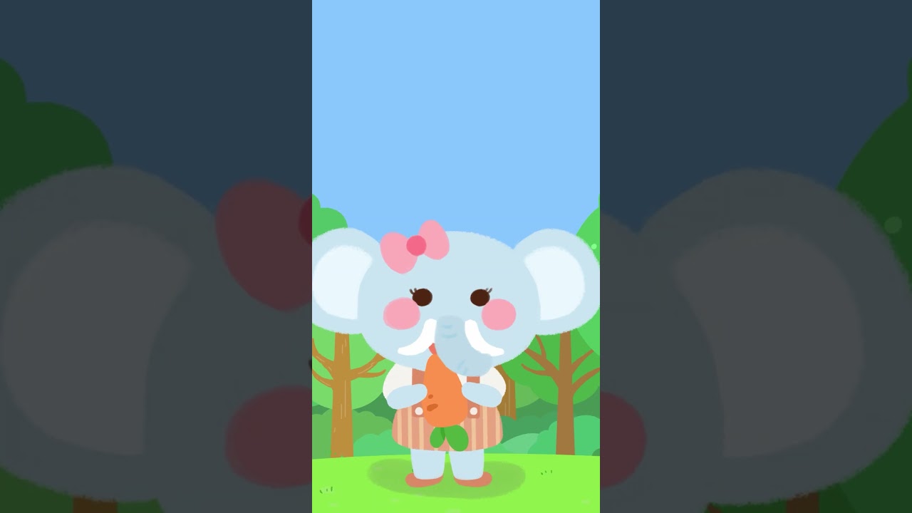 Donut or Carrot | Healthy for Little Elephant? | 1 #kidslearning #sweet #abcd #englishlearning