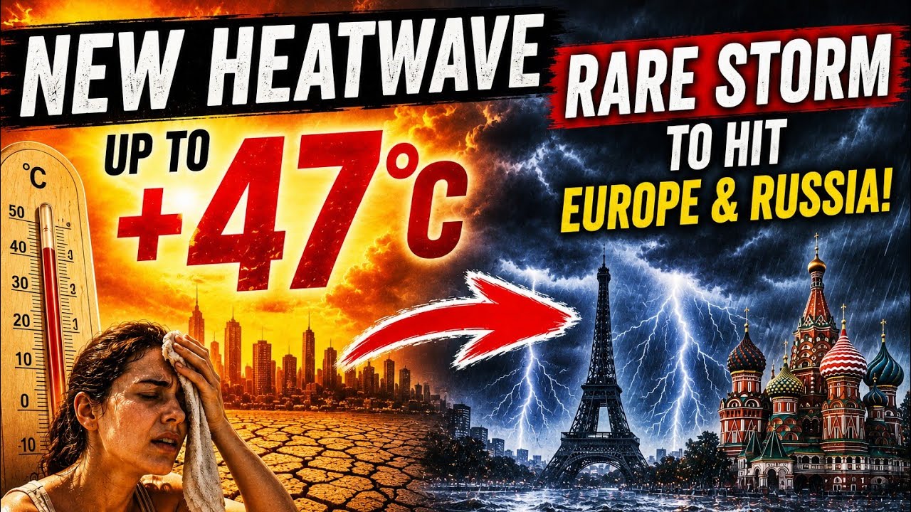 A NEW HEAT STORM UP TO +47°C! A RARE STORM WILL STRIKE EUROPE AND RUSSIA