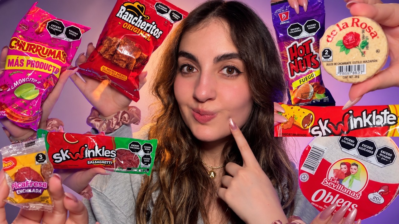 ASMR en español COMIENDO DULCES MEXICANOS