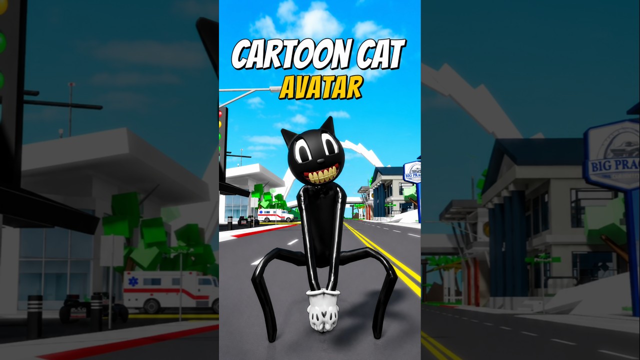 Cara Membuat CARTOON CAT☠️ Di Brookhaven #roblox #brookhaven