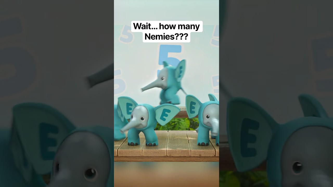 NEW SONG ALERT! FIVE LITTLE NEMIE FRIENDS! #shorts #nemies #newsong