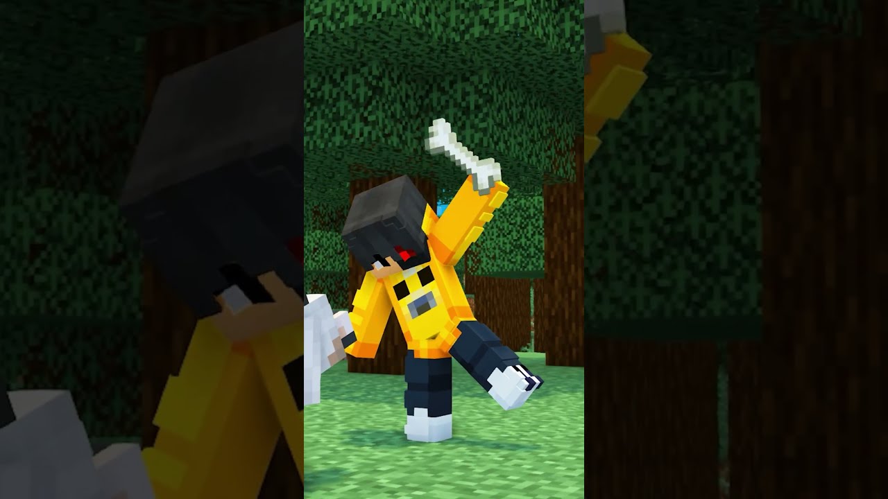 Taming a DOG in Minecraft! #shorts