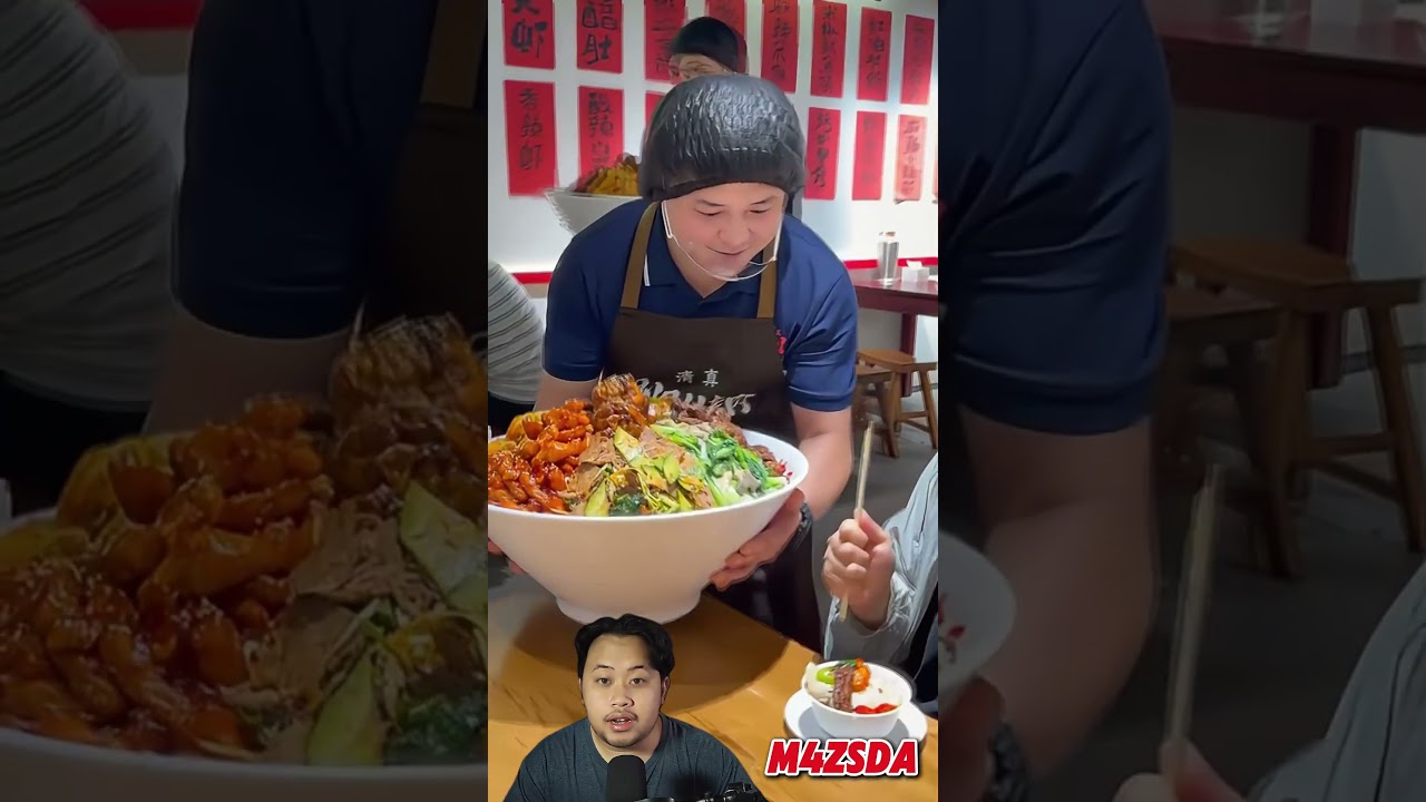 Viral! Porsi Makanan Paling Banyak Didunia! #m4zsda #shortvideos #shorts #reaction