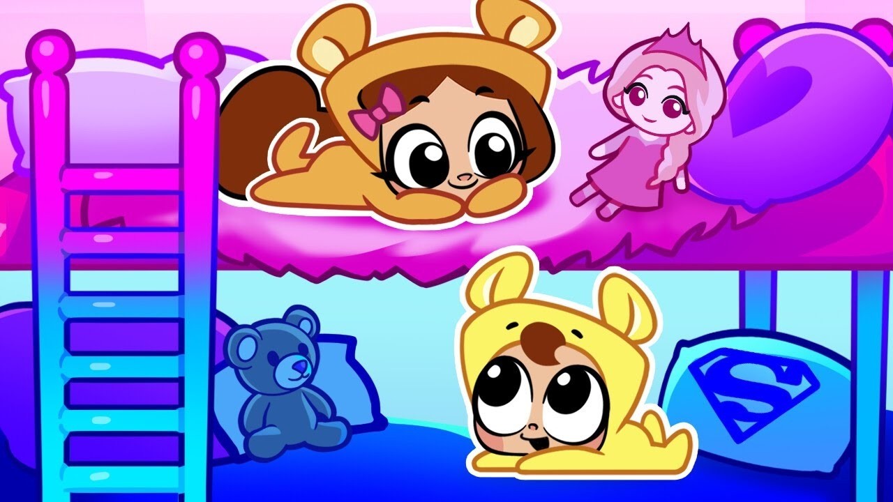 Secret Rooms Under The Bed | Funny Colors For Kids & Nursery Rhymes