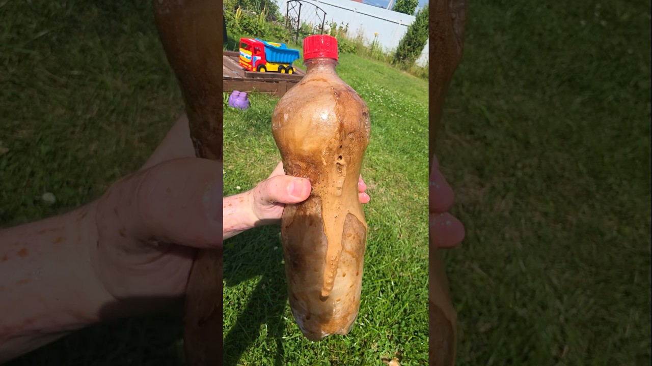 Что будет если разрезать замороженную бутылку?