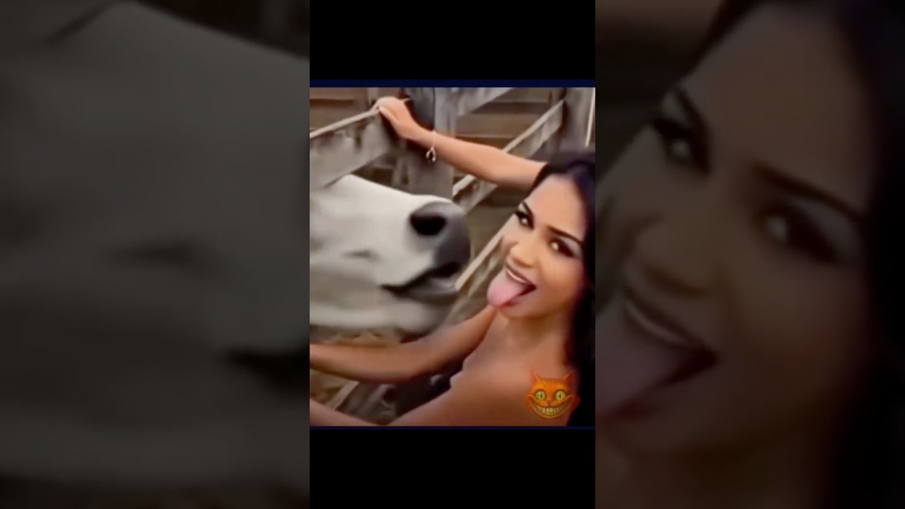 Cow kiss 🤣🤣🤣 #trending #viralreels #duet #funny #goviral