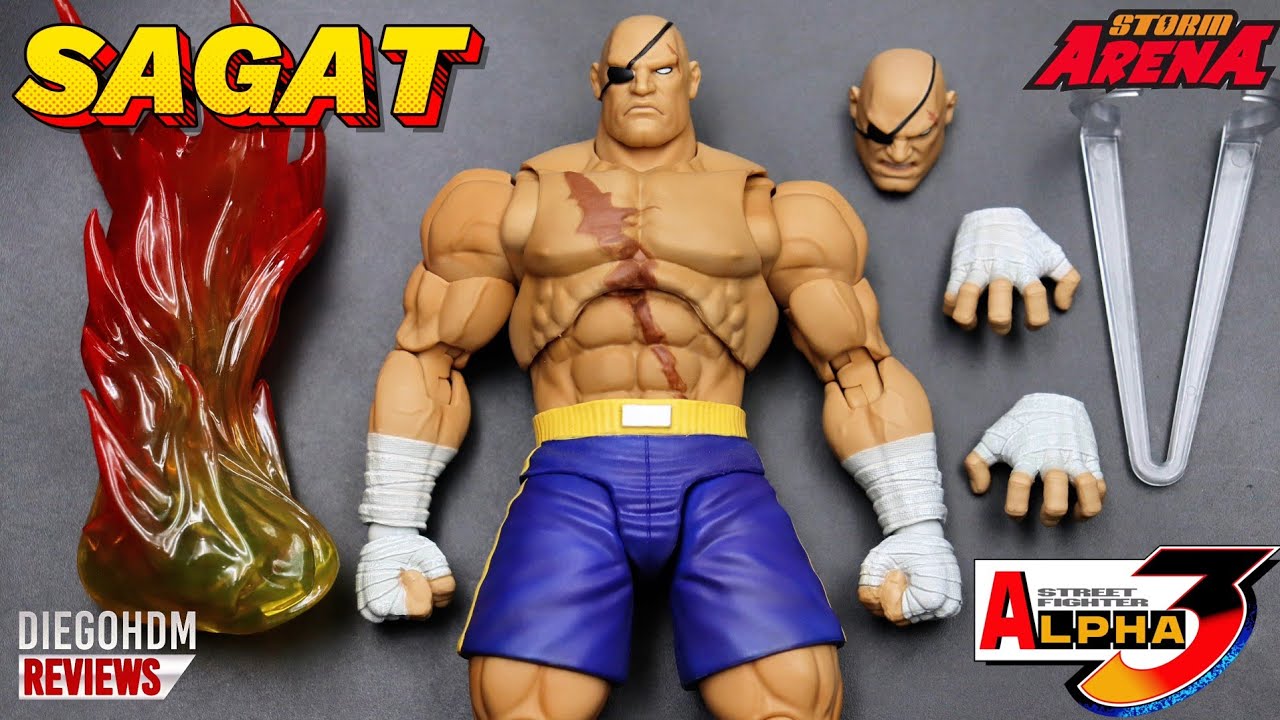 SAGAT BRUTO! 🔥💪 Storm Arena Street Fighter Alpha 3 Unboxing e Review 