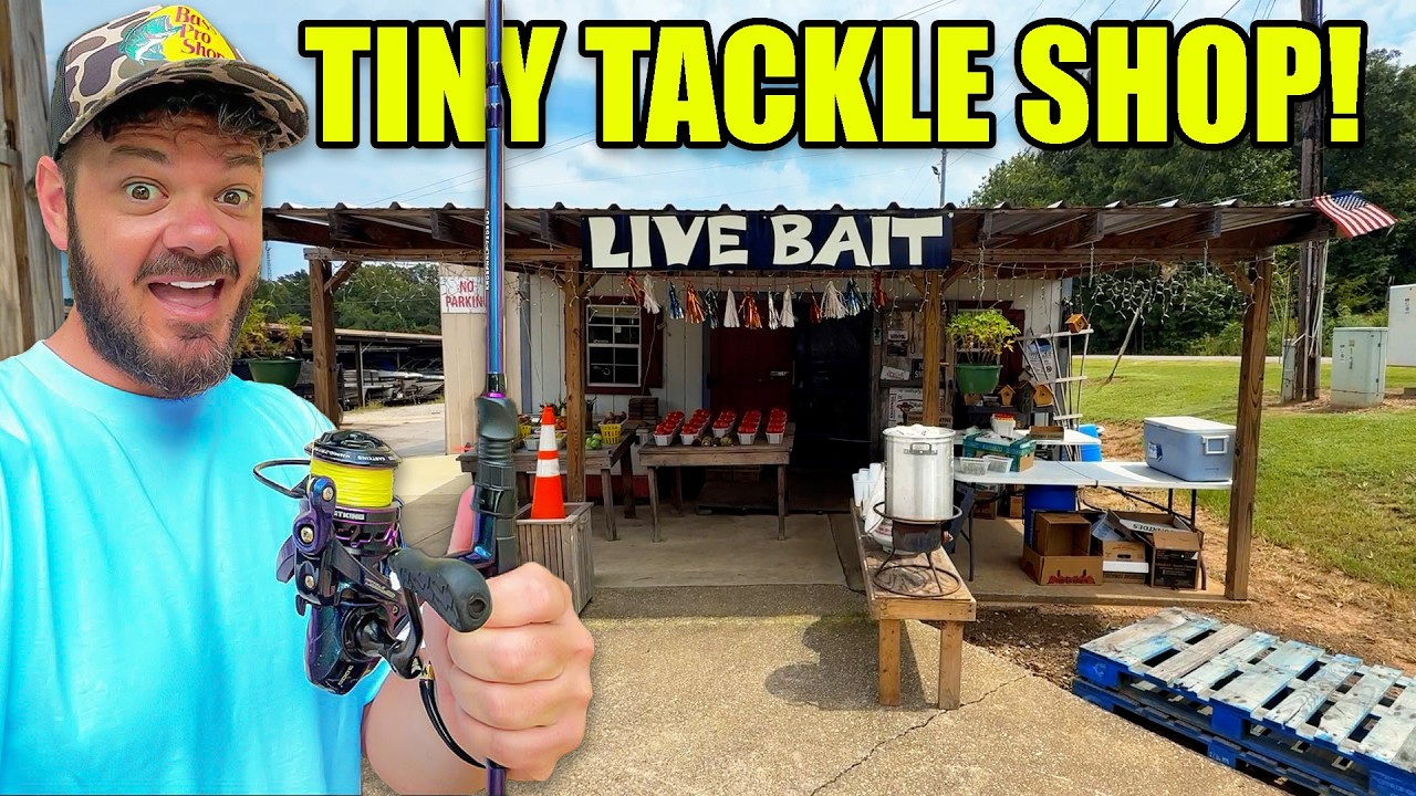 We found a TINY Local Tackle Shop!