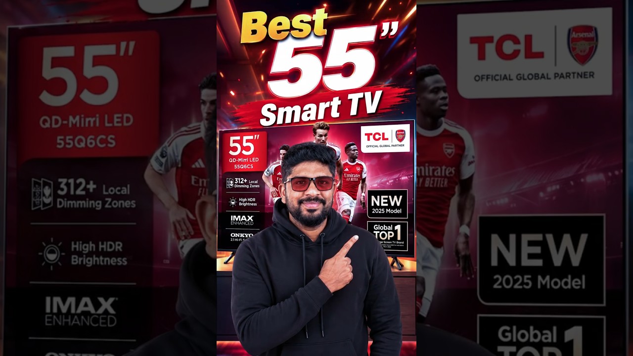 🧐 55" inchல நல்ல Smart TV | 55” Inch TV Offers Tamil📺#shorts #under40k #besttv2026 #budgettv