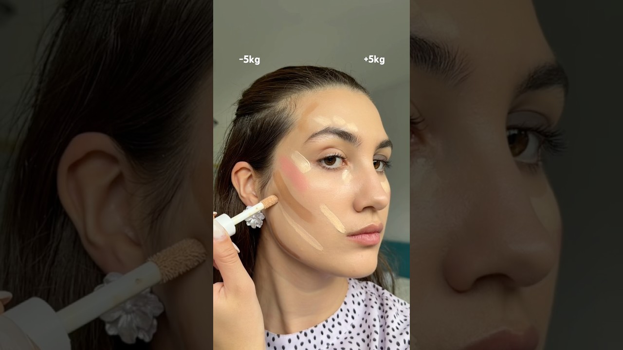 -5kg +5kg Makeup technique #beginnerfriendly