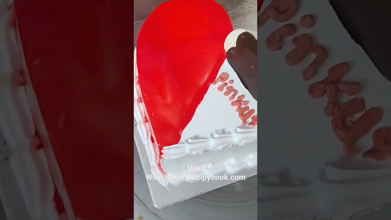 Tere Vaste X Heart shave cake video #cake