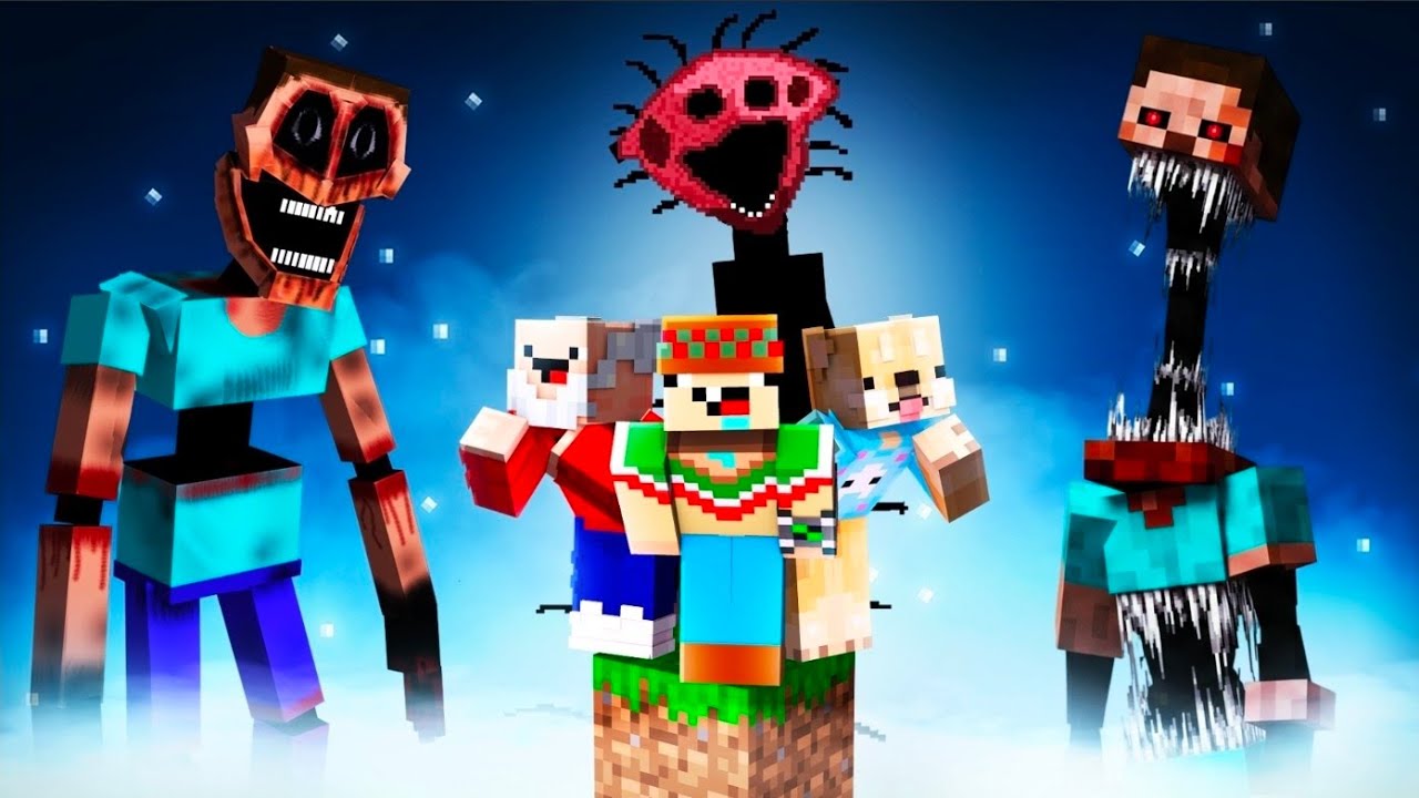 ¡Minecraft PERO en 1 BLOQUE DE TERROR! 😱💀 SILVIOGAMER MINECRAFT PERO
