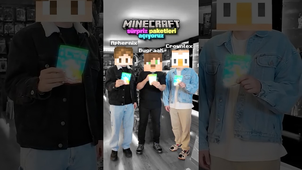 @Aphernix ve @Crownlex birlikte Minecraft Sürpriz Paketleri Açtık!