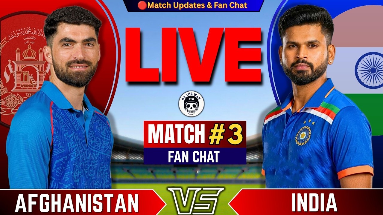 🔴IND vs AFG, Last T20 | Live Cricket Match Today | India vs Afghanistan | T20 Series 2026