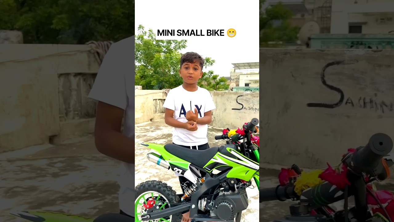 india ke bacho ke mini kids bike 😁😀 #shorts #motorcycle #stuntbike #recingbike