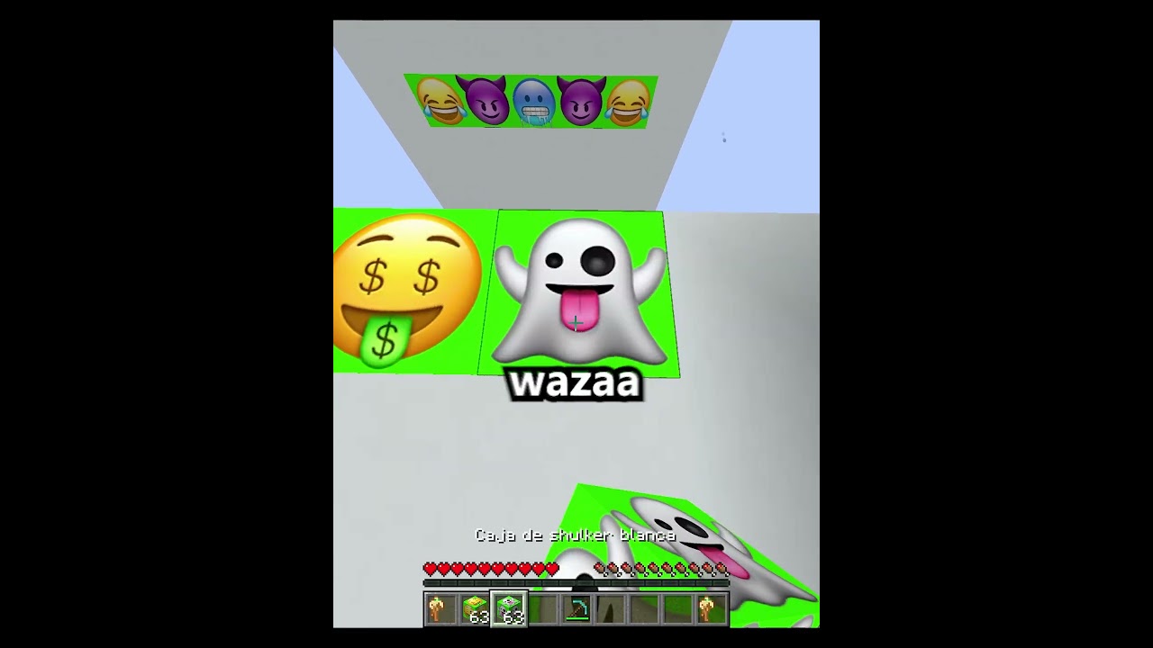 ADIVINA el EMOJI en MINECRAFT 💀​⚠️​☠️ #español #minecraft