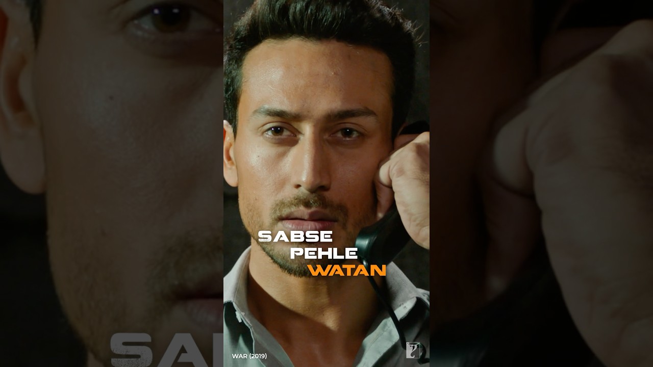 Sabse Pehle Watan 🫡 | #War | #TigerShroff | #MovieScene | #Dialogue