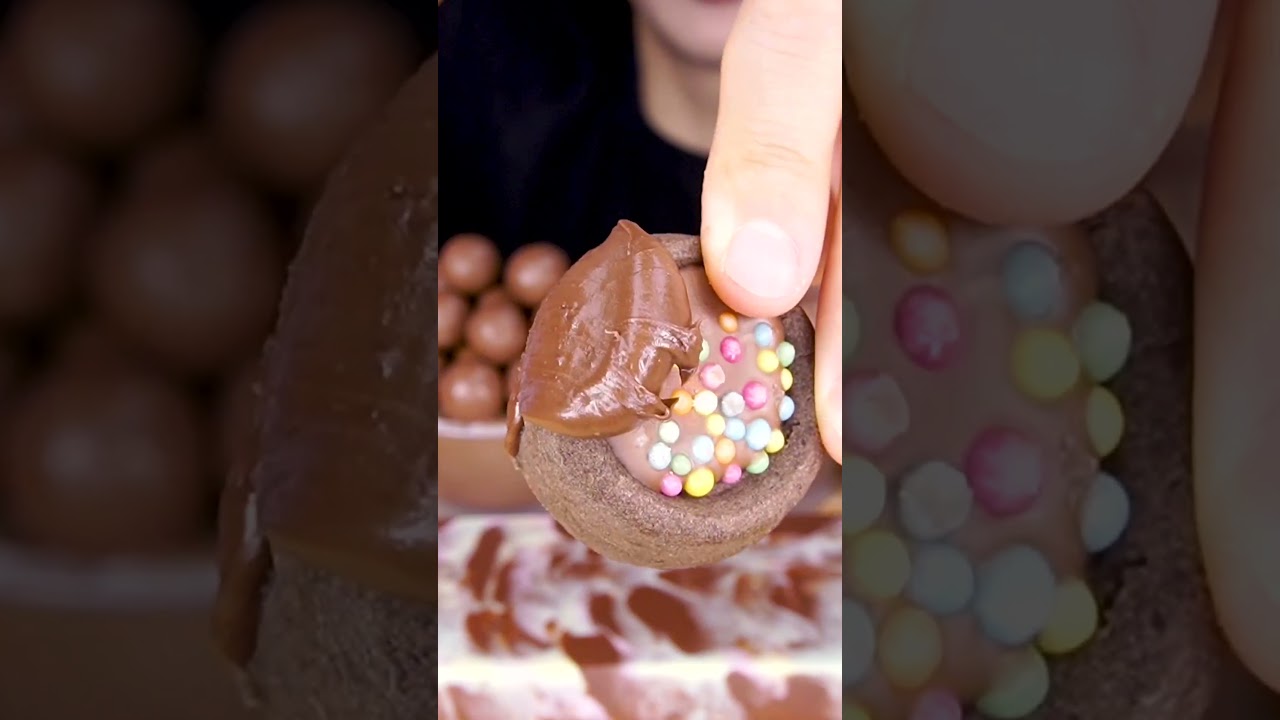 ASMR DUBAI CHOCOLATE DICKMANN'S MARSHMALLOW MAGNUM ICE CREAM OREO DESSERT MUKBANG 먹방咀嚼音EATING SOUNDS